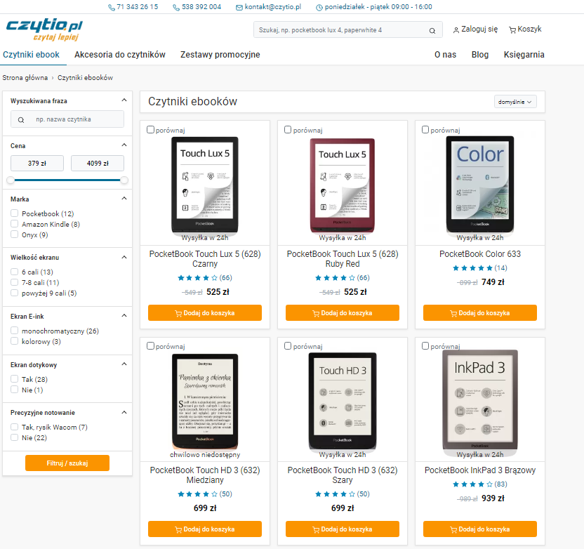 Nowa wyszukiwarka Czytio.pl